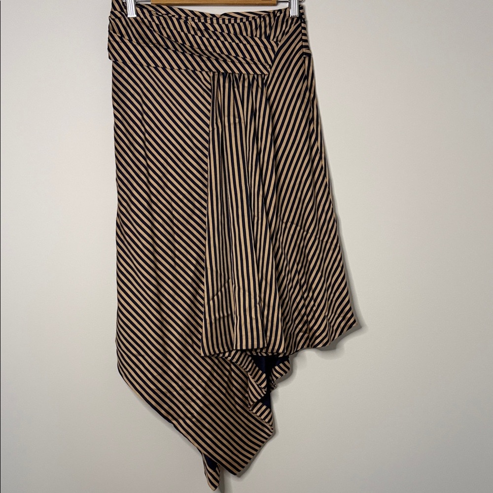 Jonathan Simkhai Black and Tan Asymmetrical Skirt